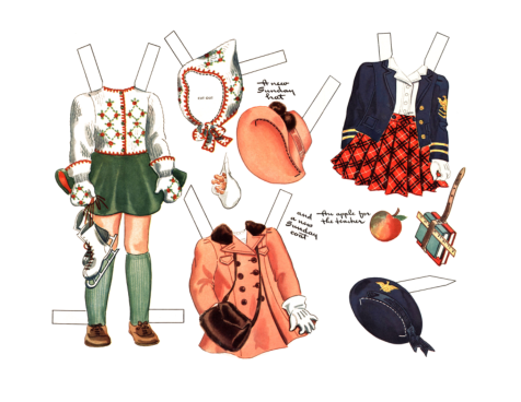 Boneca com roupas de inverno